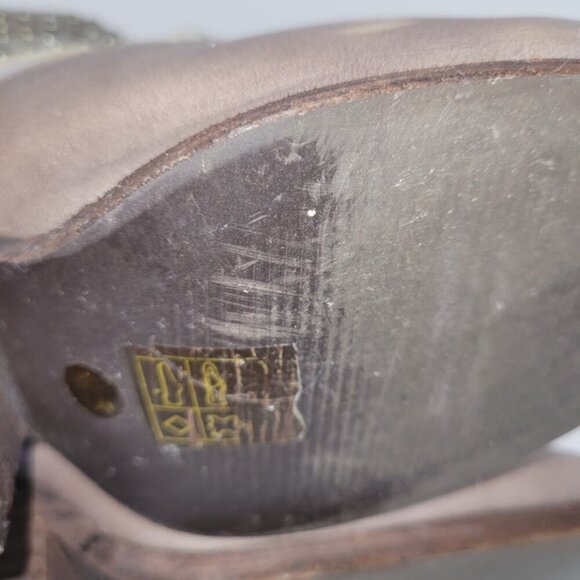 Vintage by Jeffrey Campbell Gray Leather Studded Ankle Fashion Boot Size 6.5 - Picture 8 of 11